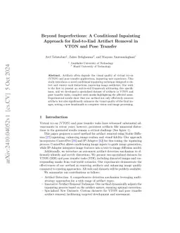 Beyond Imperfections: A Conditional Inpainting Approach for End-to-End Artifact Removal in VTON and Pose Transfer