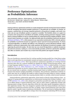 Learning from negative feedback, or positive feedback or both