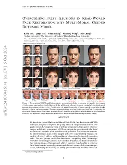 Overcoming False Illusions in Real-World Face Restoration with Multi-Modal Guided Diffusion Model
