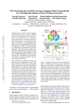 CS4: Measuring the Creativity of Large Language Models Automatically by
  Controlling the Number of Story-Writing Constraints