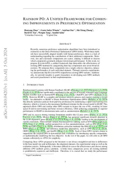 RainbowPO: A Unified Framework for Combining Improvements in Preference Optimization