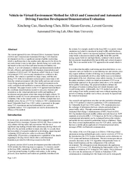 Vehicle-in-Virtual-Environment Method for ADAS and Connected and
  Automated Driving Function Development/Demonstration/Evaluation