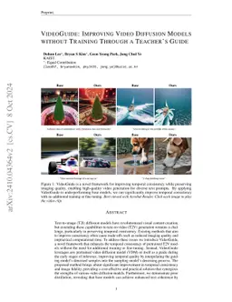 VideoGuide: Improving Video Diffusion Models without Training Through a
  Teacher's Guide