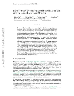 Revisiting In-context Learning Inference Circuit in Large Language Models
