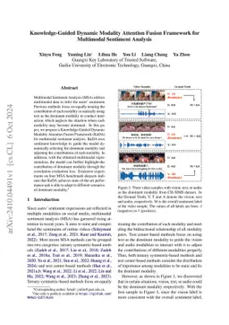 Knowledge-Guided Dynamic Modality Attention Fusion Framework for
  Multimodal Sentiment Analysis