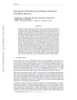 Generative Flows on Synthetic Pathway for Drug Design