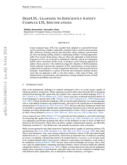 DeepLTL: Learning to Efficiently Satisfy Complex LTL Specifications for Multi-Task RL