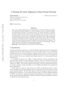 A Strategy for Label Alignment in Deep Neural Networks