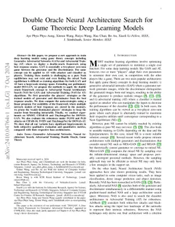 Double Oracle Neural Architecture Search for Game Theoretic Deep
  Learning Models