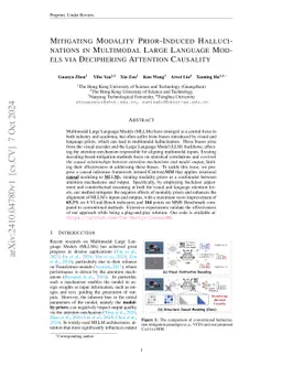 Mitigating Modality Prior-Induced Hallucinations in Multimodal Large
  Language Models via Deciphering Attention Causality