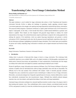 Transforming Color: A Novel Image Colorization Method