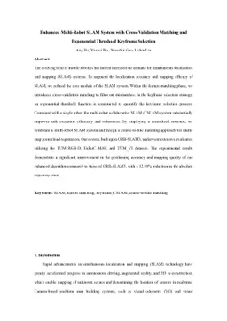 Enhanced Multi-Robot SLAM System with Cross-Validation Matching and
  Exponential Threshold Keyframe Selection