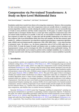 Compression via Pre-trained Transformers: A Study on Byte-Level Multimodal Data