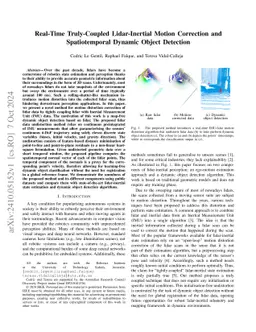 Real-Time Truly-Coupled Lidar-Inertial Motion Correction and
  Spatiotemporal Dynamic Object Detection