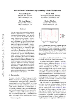 Precise Model Benchmarking with Only a Few Observations