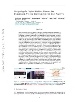 Navigating the Digital World as Humans Do: Universal Visual Grounding for GUI Agents