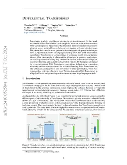 Differential Transformer