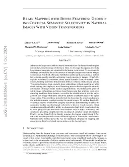 Brain Mapping with Dense Features: Grounding Cortical Semantic Selectivity in Natural Images With Vision Transformers