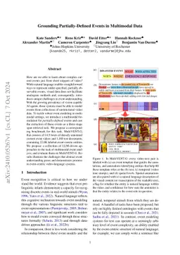 Grounding Partially-Defined Events in Multimodal Data