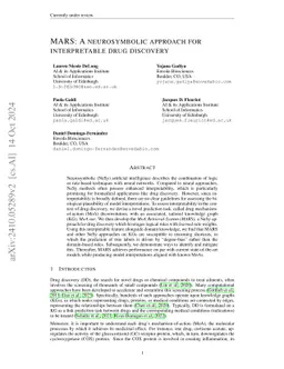 MARS: A neurosymbolic approach for interpretable drug discovery