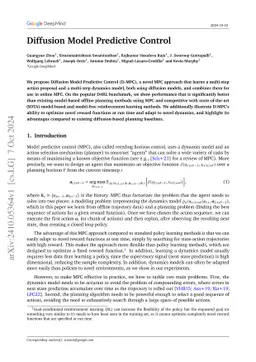 Diffusion Model Predictive Control