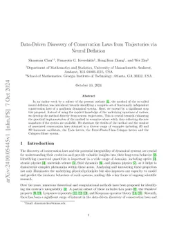 Data-Driven Discovery of Conservation Laws from Trajectories via Neural
  Deflation
