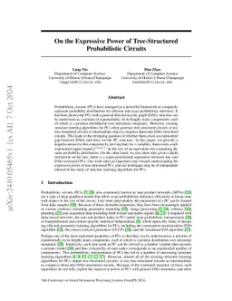 On the Expressive Power of Tree-Structured Probabilistic Circuits