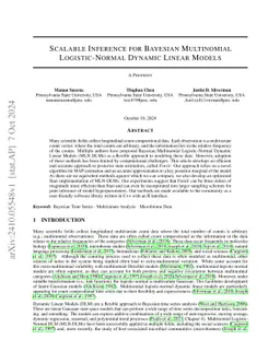 Scalable Inference for Bayesian Multinomial Logistic-Normal Dynamic Linear Models
