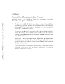 Federated Neural Nonparametric Point Processes