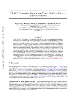 TRACE: Temporal Grounding Video LLM via Causal Event Modeling