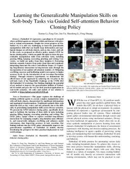 Learning the Generalizable Manipulation Skills on Soft-body Tasks via
  Guided Self-attention Behavior Cloning Policy