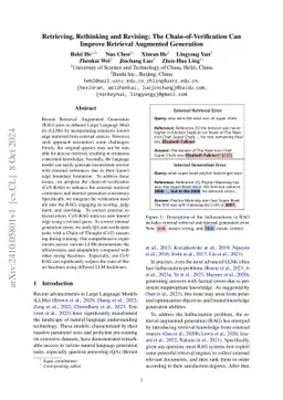 Retrieving, Rethinking and Revising: The Chain-of-Verification Can
  Improve Retrieval Augmented Generation