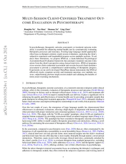 Multi-Session Client-Centered Treatment Outcome Evaluation in
  Psychotherapy