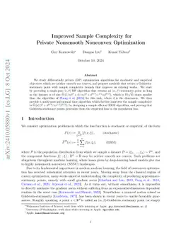 Improved Sample Complexity for Private Nonsmooth Nonconvex Optimization