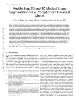 MedUniSeg: 2D and 3D Medical Image Segmentation via a Prompt-driven
  Universal Model