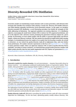 Diversity-Rewarded CFG Distillation