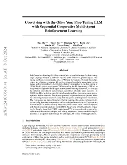 Coevolving with the Other You: Fine-Tuning LLM with Sequential Cooperative Multi-Agent Reinforcement Learning