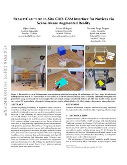 TinkerXR: In-Situ, Reality-Aware CAD and 3D Printing Interface for Novices