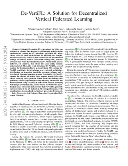 De-VertiFL: A Solution for Decentralized Vertical Federated Learning