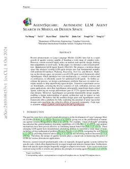 AgentSquare: Automatic LLM Agent Search in Modular Design Space