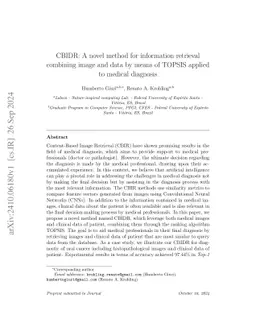 CBIDR: A novel method for information retrieval combining image and data
  by means of TOPSIS applied to medical diagnosis