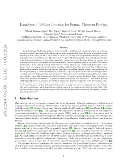LeanAgent: Lifelong Learning for Formal Theorem Proving