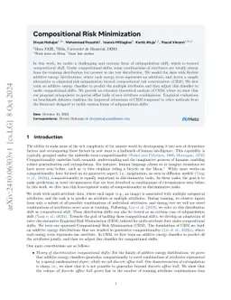 Compositional Risk Minimization