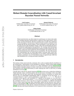 Robust Domain Generalisation with Causal Invariant Bayesian Neural
  Networks