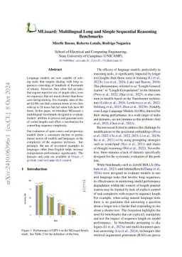 MLissard: Multilingual Long and Simple Sequential Reasoning Benchmarks
