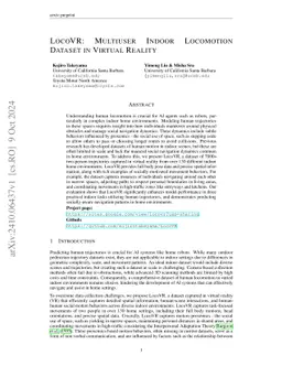 LocoVR: Multiuser Indoor Locomotion Dataset in Virtual Reality