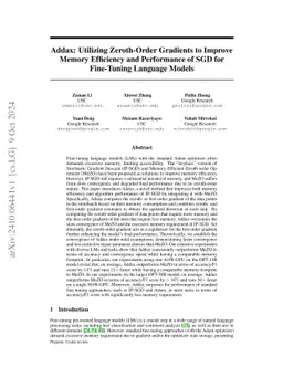 Addax: Utilizing Zeroth-Order Gradients to Improve Memory Efficiency and
  Performance of SGD for Fine-Tuning Language Models