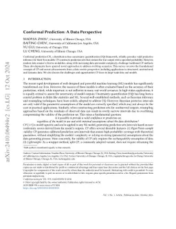 Conformal Prediction: A Data Perspective