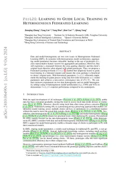 Adaptive Guidance for Local Training in Heterogeneous Federated Learning