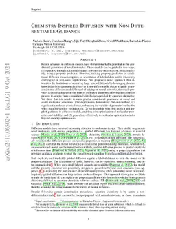 Chemistry-Inspired Diffusion with Non-Differentiable Guidance